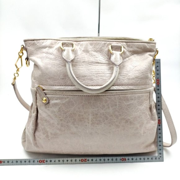 Miu Miu Hand Bag Pink Leather 2121565 - Picture 2 of 9